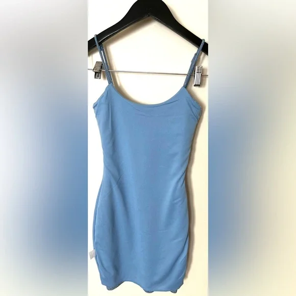 Lucy in the Sky‎ Sparkling Blue Y2K Bodycon Dress XS NWOT - Picture 9 of 13